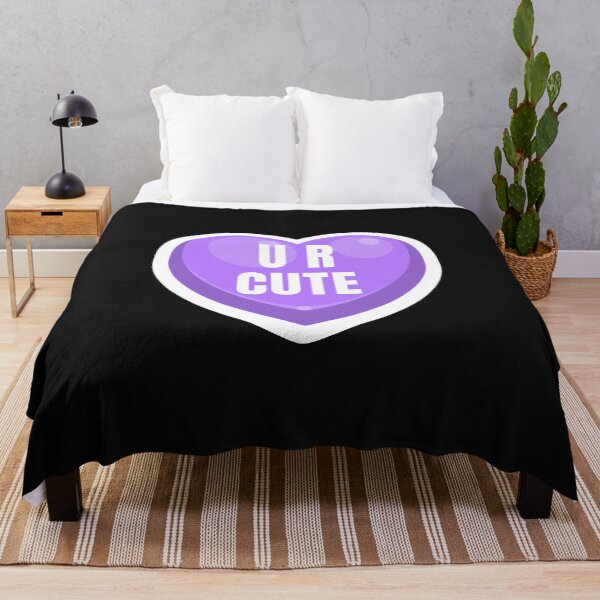 Item preview, U R Cute Valentine Candy Hearts, Valentine Conversation Purple Heart, UR Cute designed and sold by DiscGolfTees.