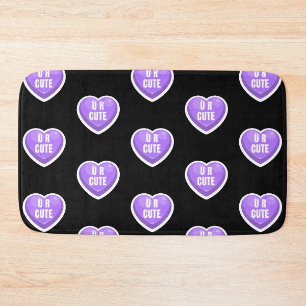 Item preview, U R Cute Valentine Candy Hearts, Valentine Conversation Purple Heart, UR Cute designed and sold by DiscGolfTees.