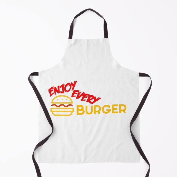 Item preview, Enjoy every burger black text designed and sold by wiggy38.