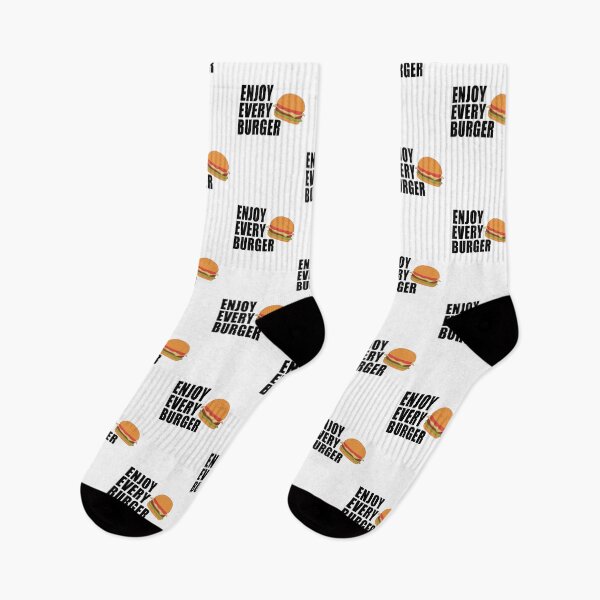 Item preview, Enjoy Every Burger Funny Quote designed and sold by kayodeDesign.
