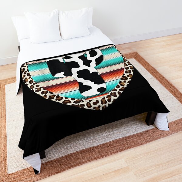 Queen size cheap cow print blanket