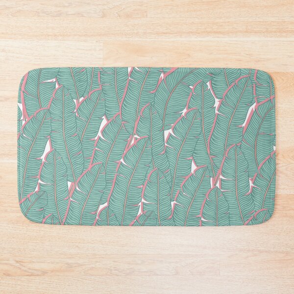 Item preview, Gray-turquoise banana leaves designed and sold by fowons.