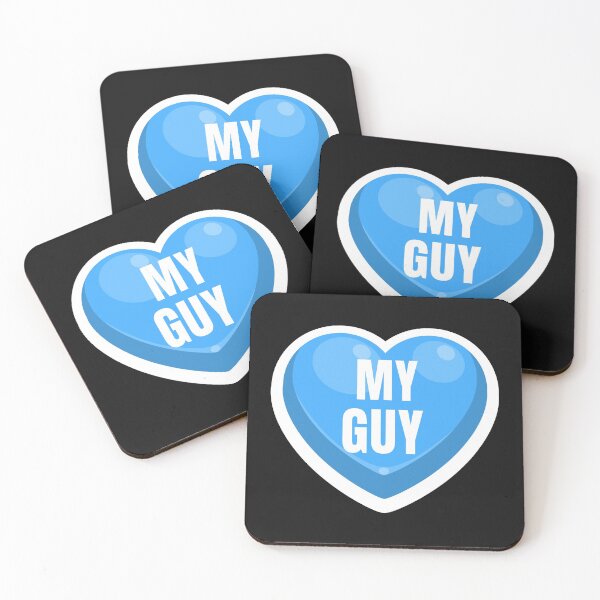 Item preview, My Guy Valentine Candy Hearts, Valentine Conversation Blue Heart, My Guy designed and sold by DiscGolfTees.