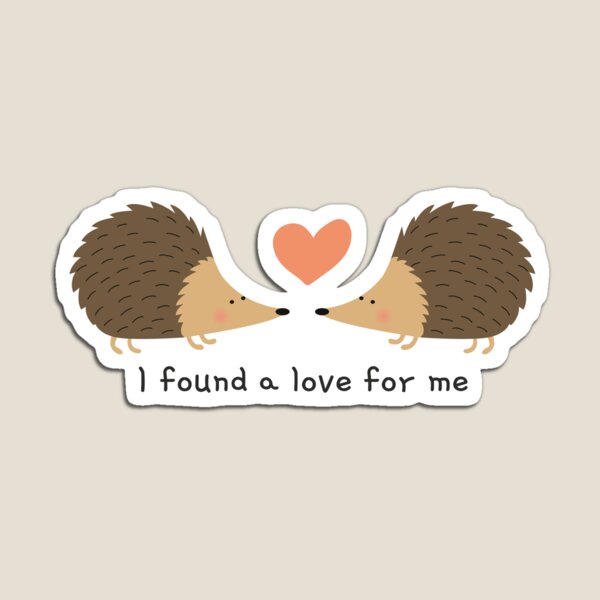 Item preview, I found a love for me - Hedgehog couple designed and sold by windcolors.