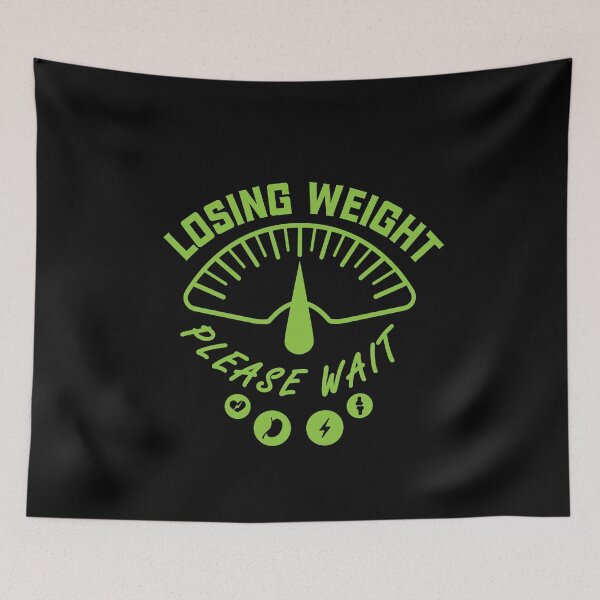 Item preview, Weight Loss Loading Bar Fitness Motivation "LOSING WEIGHT PLEASE WAIT" designed and sold by Drago Art.