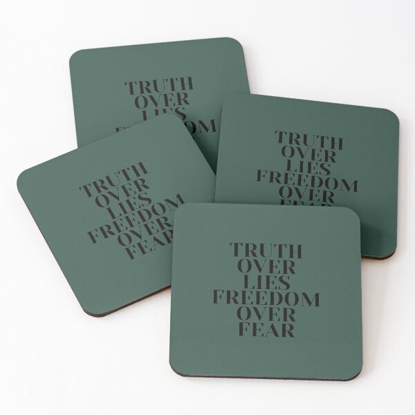 Item preview, Truth over lies, freedom over fear designed and sold by NomadMessenger.