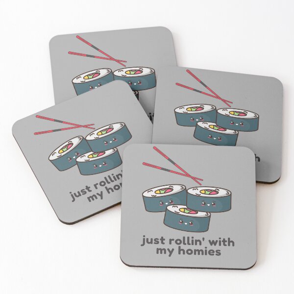 Item preview, Just Rollin With My Homies, Food Pun designed and sold by GoodMoodFood.