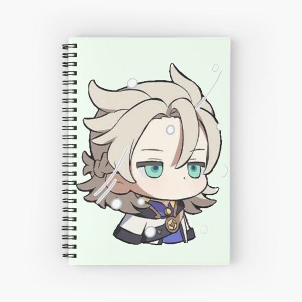 albedo genshin impact Spiral Notebook