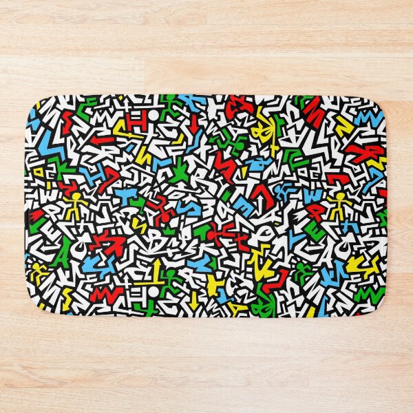 Item preview, colorful pattern, seamless graffiti sketch pattern, doodle, scribble  designed and sold by ohaniki.