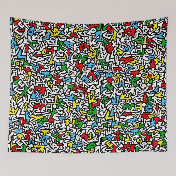 Item preview, colorful pattern, seamless graffiti sketch pattern, doodle, scribble  designed and sold by ohaniki.