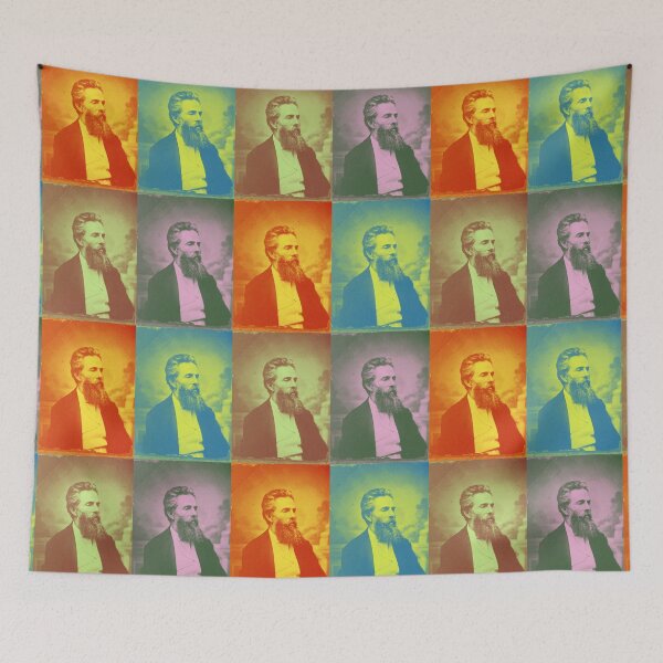 Item preview, Herman Melville in Pop Art colors designed and sold by Pelikancrazy.