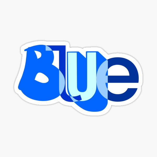 Blue Sticker