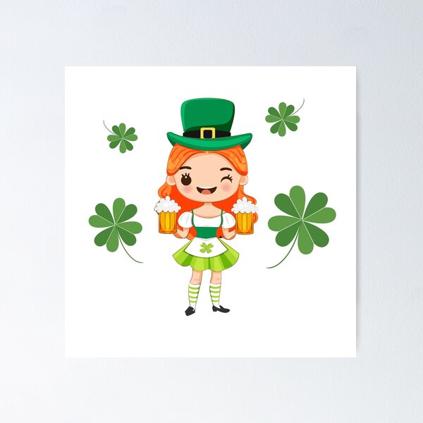 Item preview, St Patricks Day Leprechaun girl designed and sold by Emil1993.