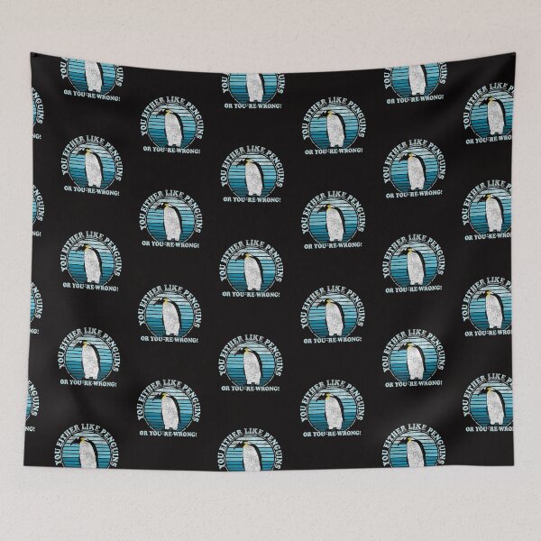 Item preview, You Either Like Penguins Or You're Wrong Retro 1970's designed and sold by Dan66.