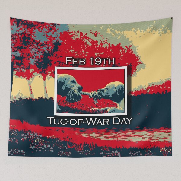 Item preview, I LOVE TUG-OF-WAR DAY designed and sold by REALDesign-Shop.