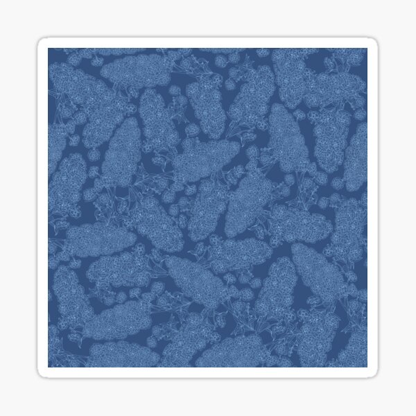 Brompton of Third Eye Chakra pattern blue Sticker