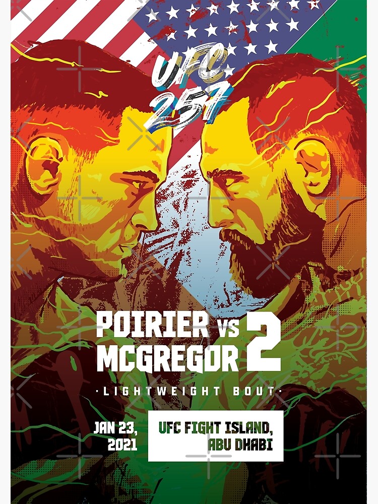 Ufc 257 Poirier Vs Mcgregor 2 Poster Series Poster By Gettingsmashed Redbubble
