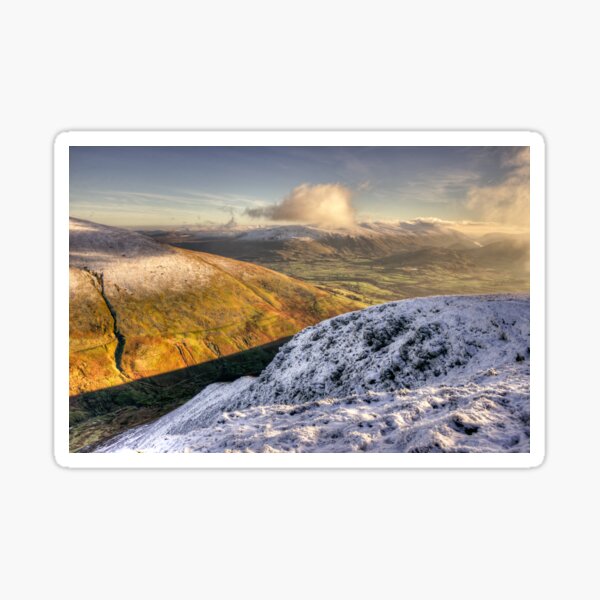 Helvellyn & Thirlmere From Lonscale Fell Sticker