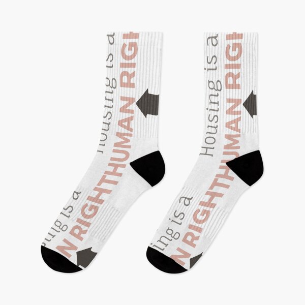 Item preview, Housing Is A Human Right - Pink and Grey Text Quote designed and sold by TheMajesticGoat.