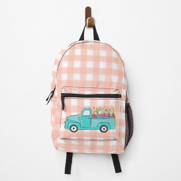 Item preview, Vintage Floral Truck | Pink Plaid designed and sold by Lizzamour.