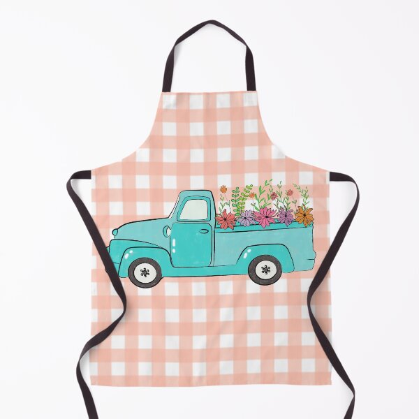 Item preview, Vintage Floral Truck | Pink Plaid designed and sold by Lizzamour.