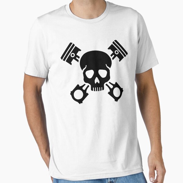 Item preview, Crossed pistons skull designed and sold by Designzz.