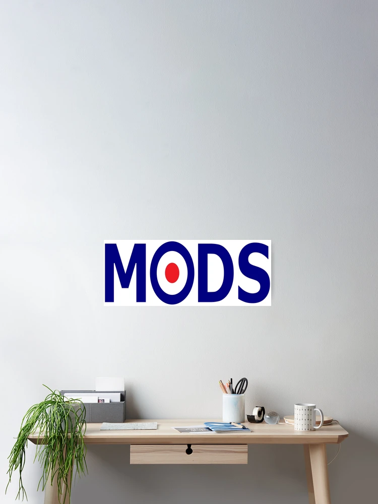 Thumbnail 2 of 3, Poster, Mods Iconic Logo designed and sold by Rag-Dog.