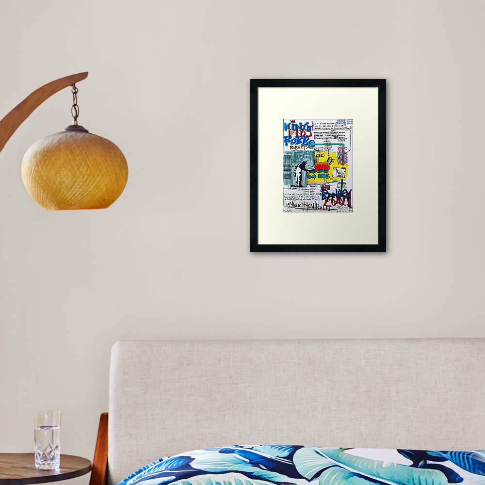 Graffiti War Framed Art Print