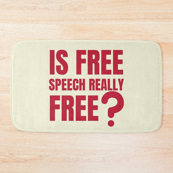 Item preview, Is Free Speech Really Free? - Politics designed and sold by DrawingBoard.