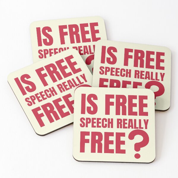 Item preview, Is Free Speech Really Free? - Politics designed and sold by DrawingBoard.