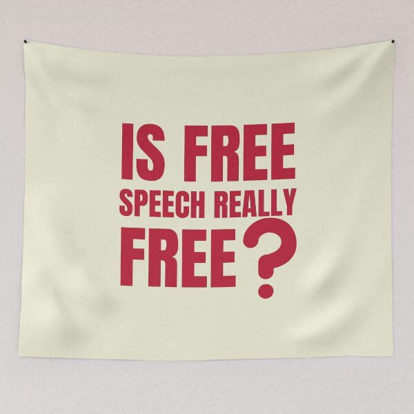 Item preview, Is Free Speech Really Free? - Politics designed and sold by DrawingBoard.