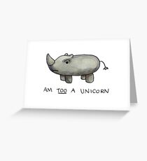 Tarjeta de felicitación Soy TAMBIÉN un Unicornio