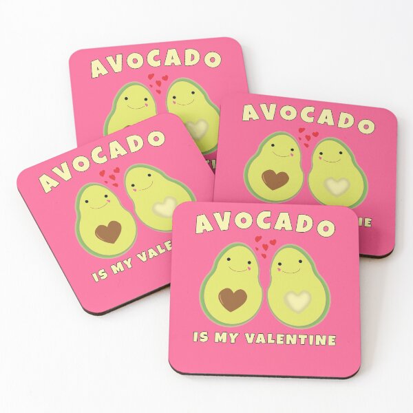 Item preview, Avocado is my valentine designed and sold by Feline Rockstars.