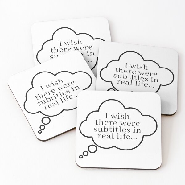 Item preview, I Wish There Were Subtitles in Real Life designed and sold by SaltofEarthArt.