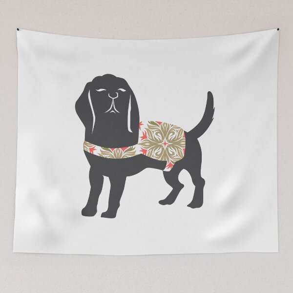 Item preview, Beagle Silhouette Wearing Service Dog designed and sold by MHabeeb.