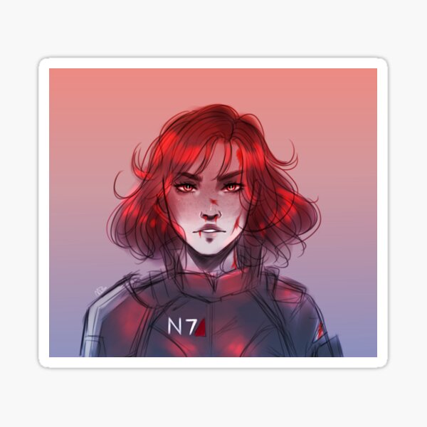 Vista previa del artículo con la obra «Comandante Shepard», diseñado y vendido por KimaiiChan.
