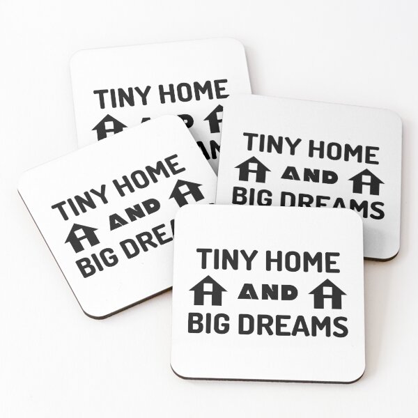 Item preview, Tiny Home And Big Dreams - Black Text designed and sold by DrawingBoard.