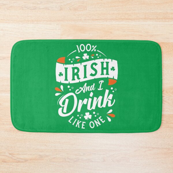 Item preview, 100% Irish and I Drink Like One - St Paddy's Day - Shamrock designed and sold by Nemons.
