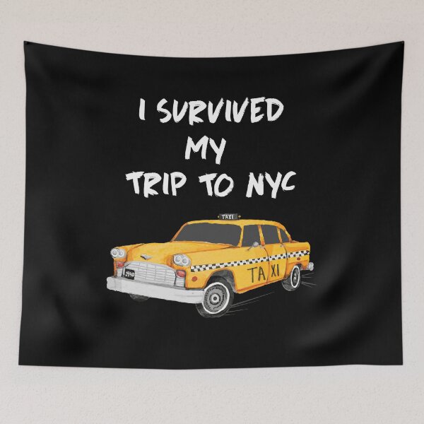 Item preview, New York City Souvenir Taxi I survived my trip to NYC - USA designed and sold by Lenny Stahl.