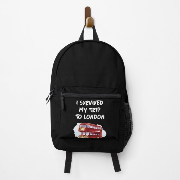 Item preview, London Souvenir Red Bus I survived my trip to London England designed and sold by Lenny Stahl.