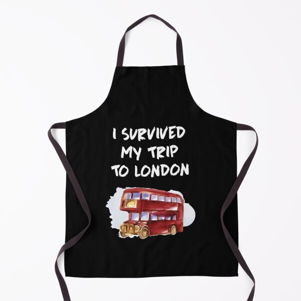 Item preview, London Souvenir Red Bus I survived my trip to London England designed and sold by Lenny Stahl.