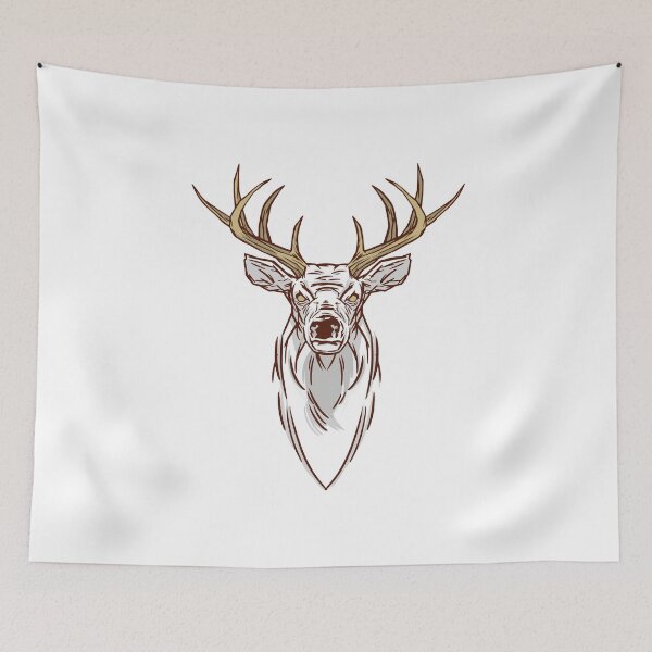 Item preview, Deer stag head antlers designed and sold by DerSenat.