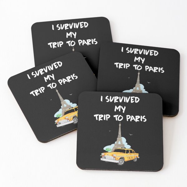 Item preview, Paris souvenir Eiffel Tower I survived my trip - France designed and sold by Lenny Stahl.