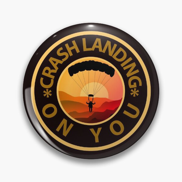 Item preview, crash landing on you. parachuting against sunset background designed and sold by doctors-apparel.