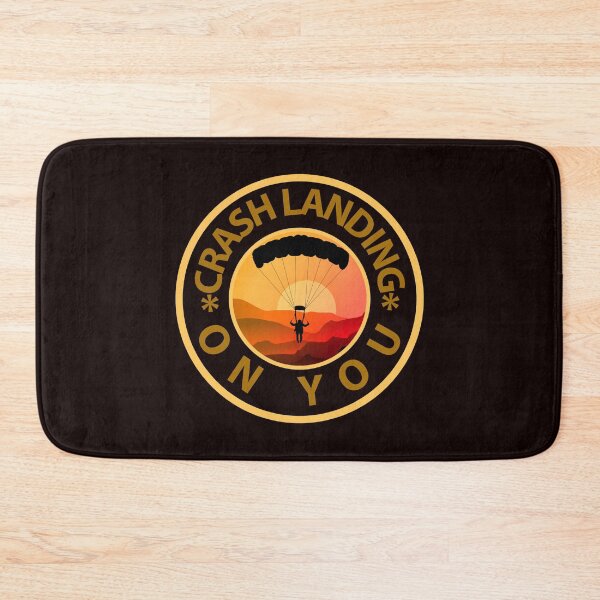Item preview, crash landing on you. parachuting against sunset background designed and sold by doctors-apparel.