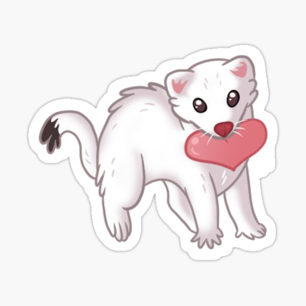 Valentines Ermine Sticker