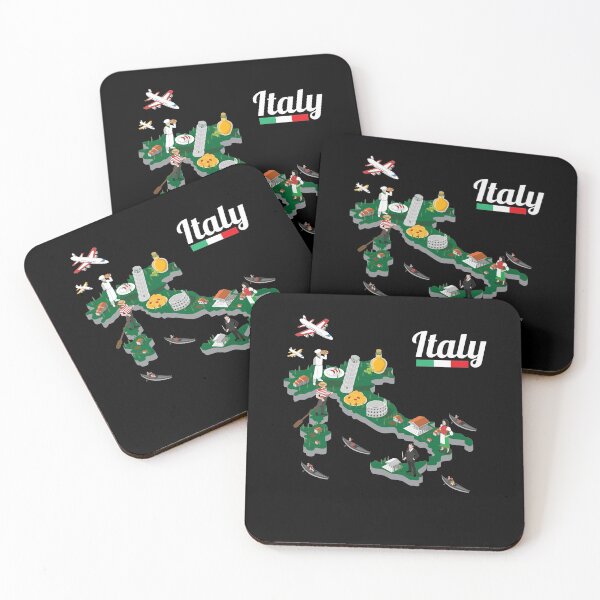 Item preview, Italy Map - Bella Italia Vacation Italian Map designed and sold by Lenny Stahl.