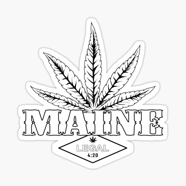 100 Maine ME State Medical Marijuana Program Cannabis Compliance Stickers 1.25 x 2 
