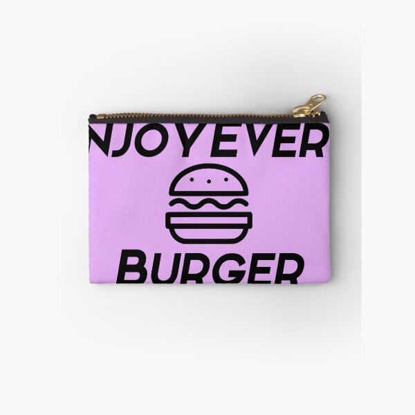 Item preview, Enjoy every burger black text designed and sold by wiggy38.