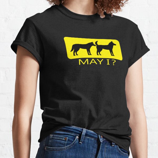 BLACK DOG SNIFFS BLACK DOG'S BUTT Classic T-Shirt